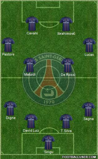 Paris Saint-Germain Formation 2013