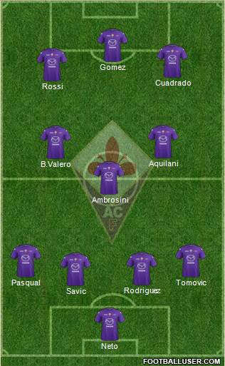 Fiorentina Formation 2013