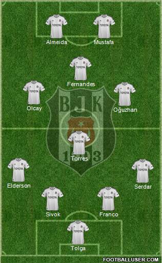 Besiktas JK Formation 2013