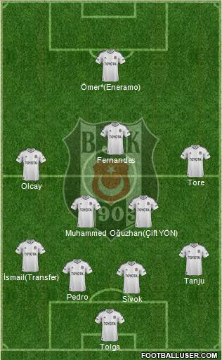Besiktas JK Formation 2013