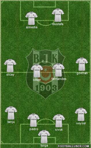 Besiktas JK Formation 2013
