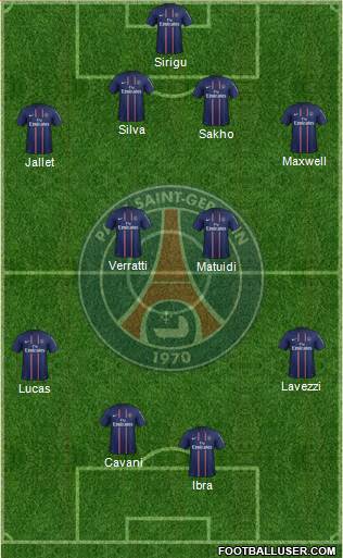 Paris Saint-Germain Formation 2013