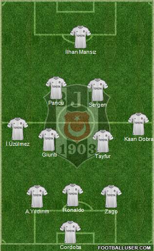 Besiktas JK Formation 2013