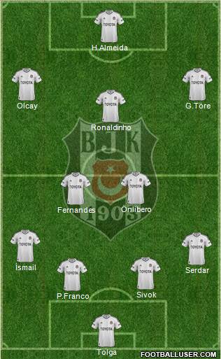 Besiktas JK Formation 2013