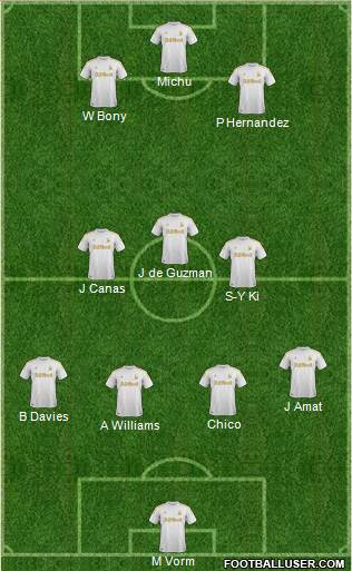 Swansea City Formation 2013