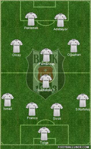 Besiktas JK Formation 2013