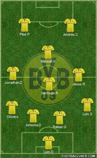Borussia Dortmund Formation 2013