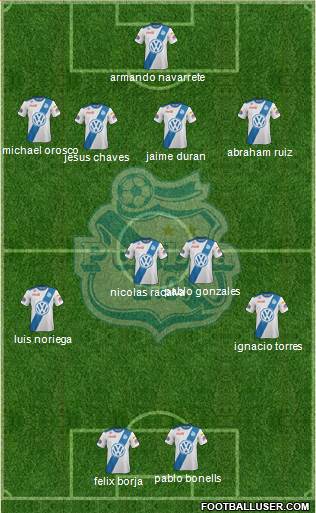 Club Puebla de la Franja football formation