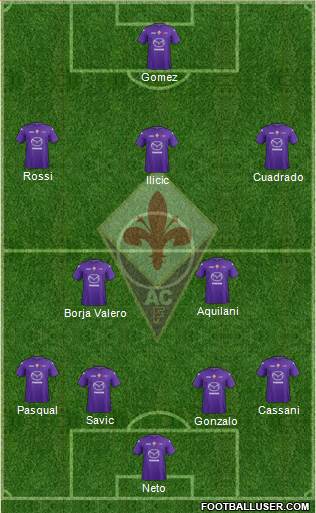 Fiorentina Formation 2013
