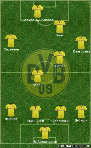 Borussia Dortmund Formation 2013