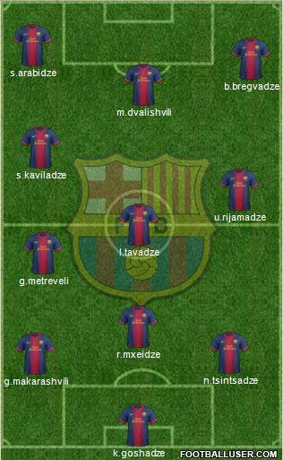 F.C. Barcelona Formation 2013