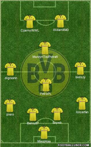 Borussia Dortmund Formation 2013