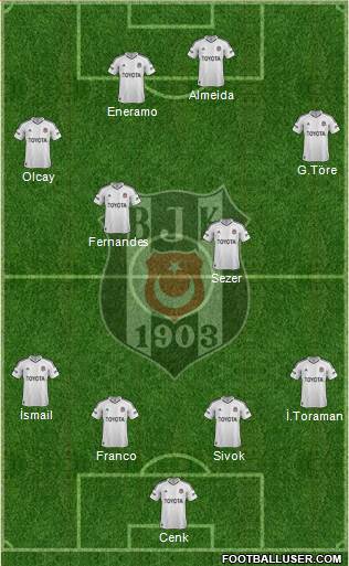 Besiktas JK Formation 2013
