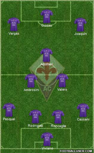 Fiorentina Formation 2013