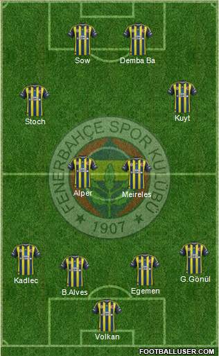 Fenerbahçe SK Formation 2013