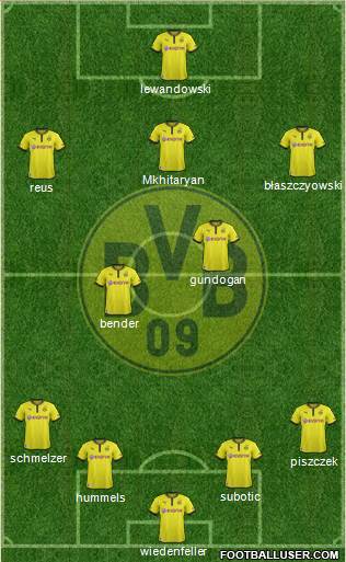Borussia Dortmund Formation 2013