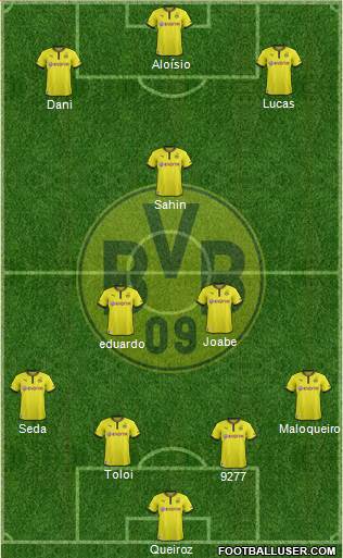 Borussia Dortmund Formation 2013