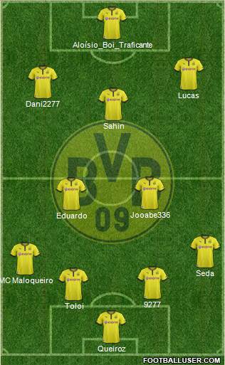 Borussia Dortmund Formation 2013