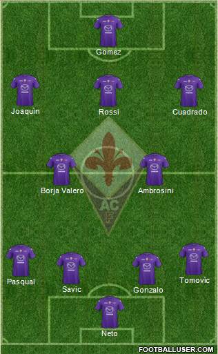 Fiorentina Formation 2013