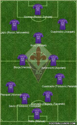 Fiorentina Formation 2013