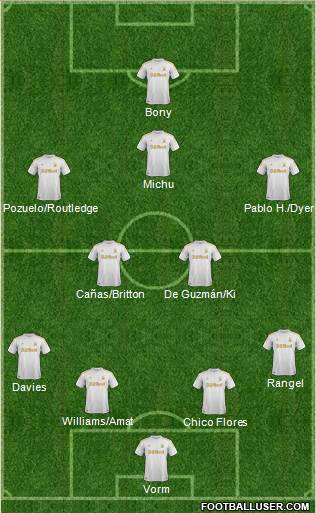 Swansea City Formation 2013
