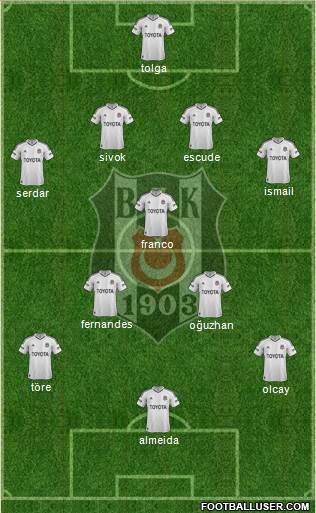 Besiktas JK Formation 2013