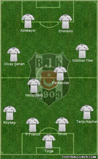 Besiktas JK Formation 2013