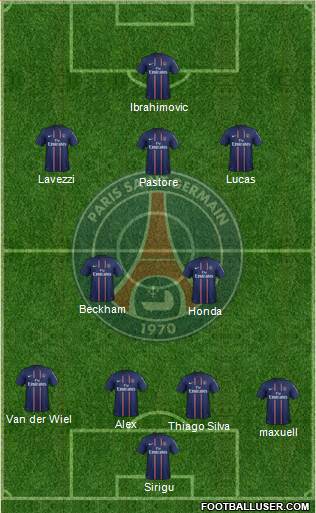 Paris Saint-Germain Formation 2013