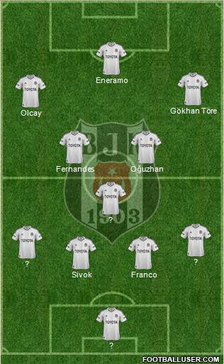 Besiktas JK Formation 2013