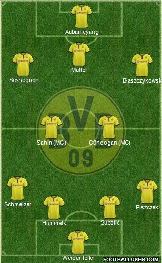 Borussia Dortmund Formation 2013