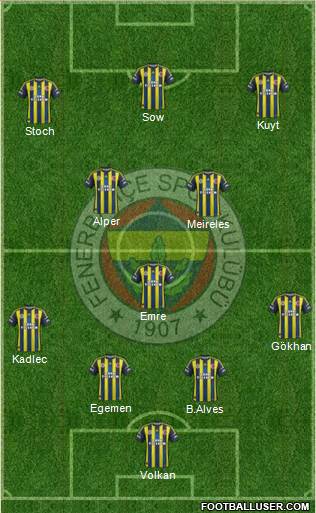 Fenerbahçe SK Formation 2013