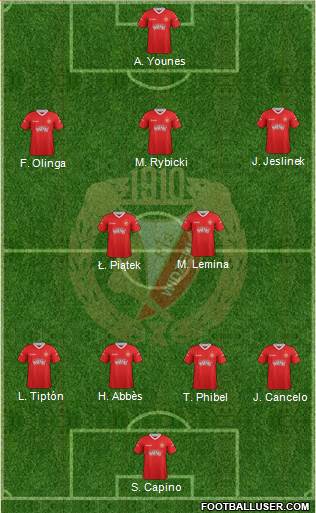 Widzew Lodz Formation 2013