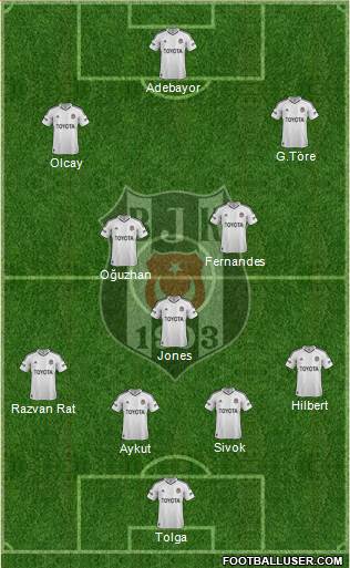 Besiktas JK Formation 2013