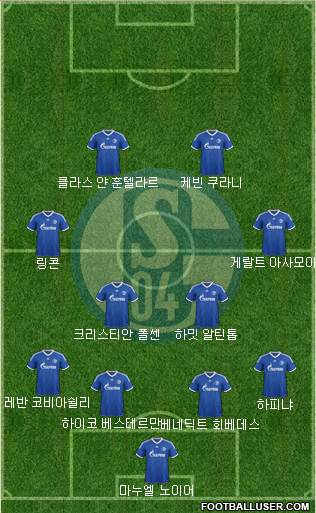 FC Schalke 04 Formation 2013
