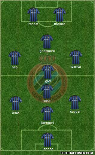 Club Brugge KV Formation 2013