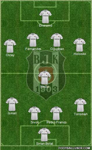 Besiktas JK Formation 2013