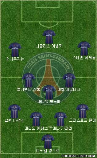 Paris Saint-Germain Formation 2013