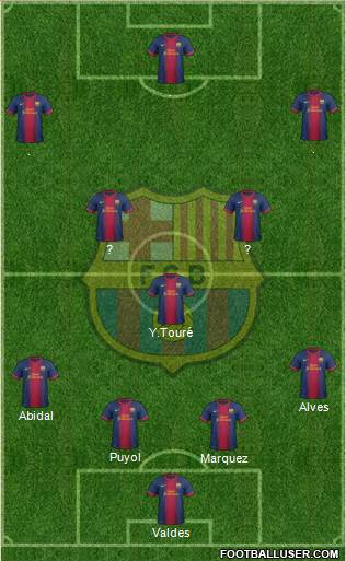 F.C. Barcelona Formation 2013