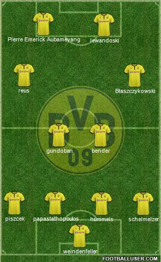 Borussia Dortmund Formation 2013