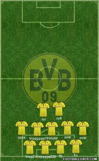 Borussia Dortmund Formation 2013