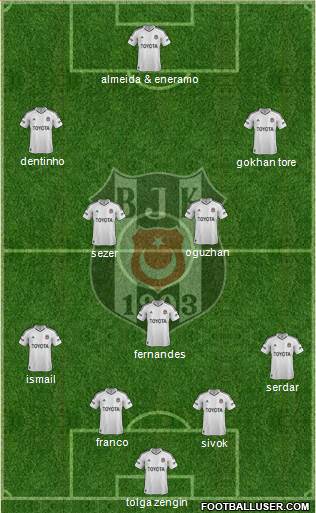 Besiktas JK Formation 2013