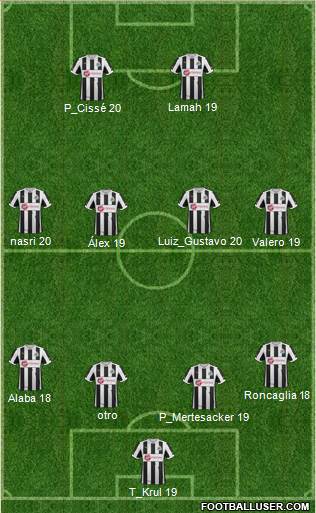 Newcastle United Formation 2013