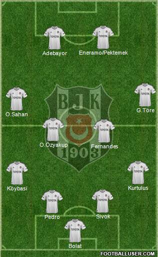 Besiktas JK Formation 2013