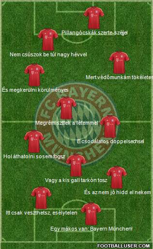 FC Bayern München Formation 2013