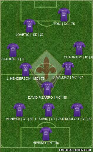 Fiorentina Formation 2013