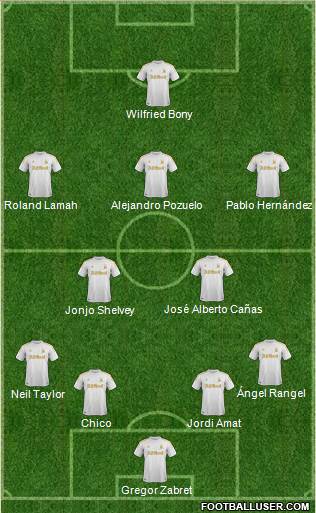 Swansea City Formation 2013