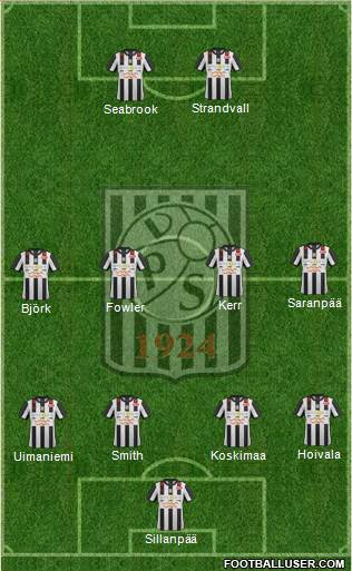Vaasan Palloseura Formation 2013