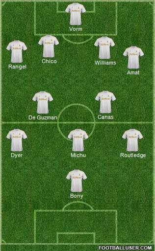 Swansea City Formation 2013