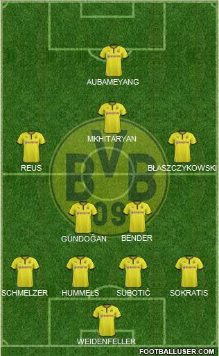 Borussia Dortmund Formation 2013