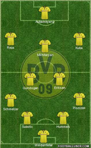Borussia Dortmund Formation 2013